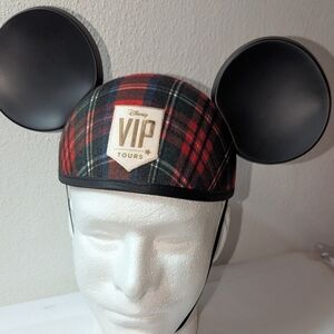 Disney Parks “VIP Tours” One Size Plaid Mickey Mouse Ears Hat